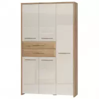 Skriňa 5d2s Gala V52 lakovaná Pacific Walnut/Beige