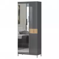 Skriňa 2d Onyx Lustro V2 lakovaná Pacific Walnut/Anthracite Skriňa 2d Onyx Lustro V2 lakovaná Pacific Walnut/Anthracite