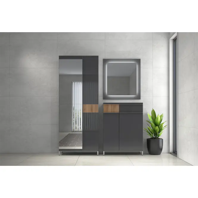 Skriňa 2d Onyx V2 lakovaná Pacific Walnut/Anthracite,5