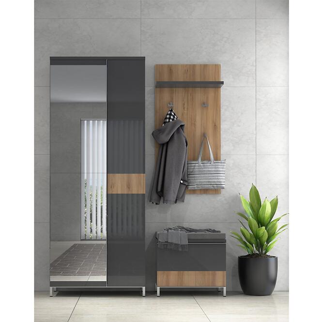 Skriňa 2d Onyx V2 lakovaná Pacific Walnut/Anthracite