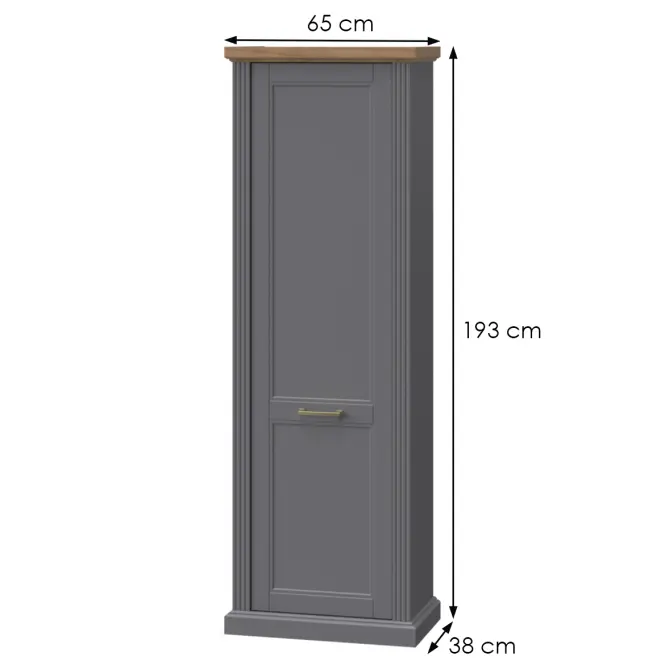Skriňa 1d Tara V1 Grafit,2