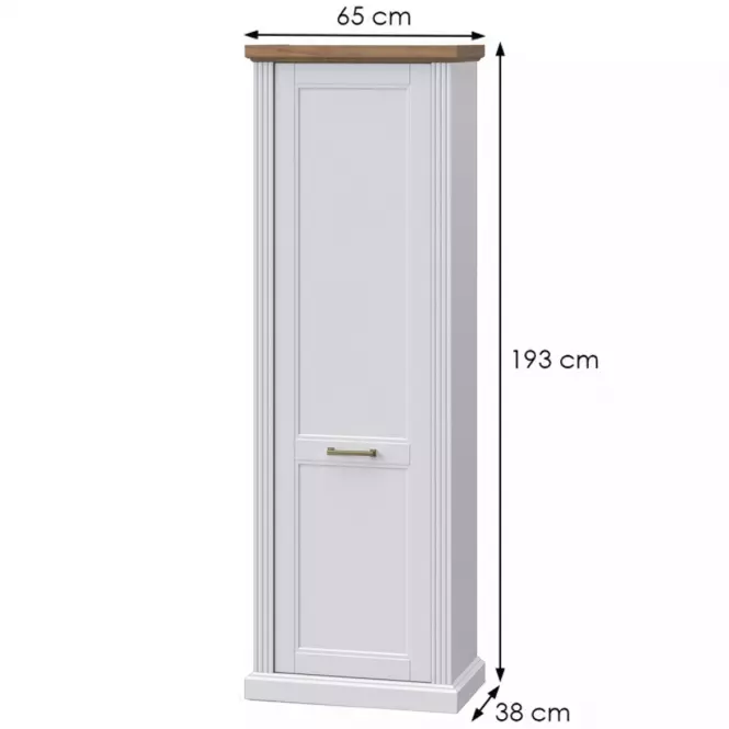 Skriňa 1d Tara V1 Biely Mat