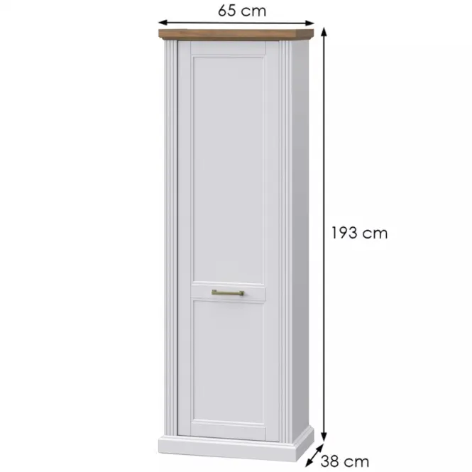 Skriňa 1d Tara V1 Biely Mat,2