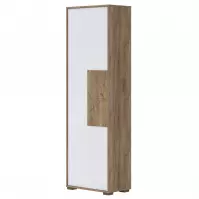 Skriňa 1d Stela V1 lakovaná Tobacco Oak/Crystal White