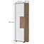 Skriňa 1d Stela V1 lakovaná Tobacco Oak/Crystal White,2
