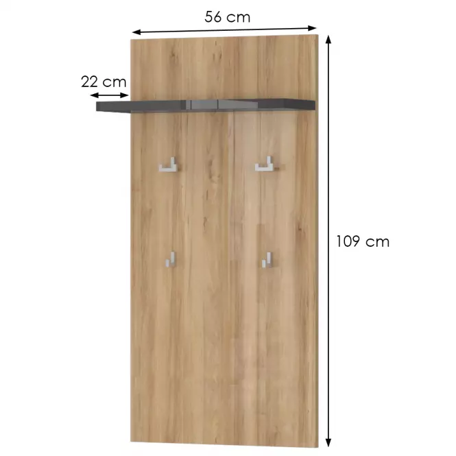 Vešiak Onyx Clk Pacific Walnut/Anthracite
