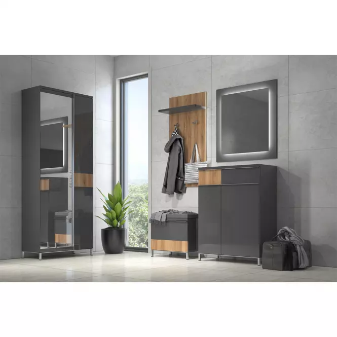 Vešiak Onyx Clk Pacific Walnut/Anthracite,6