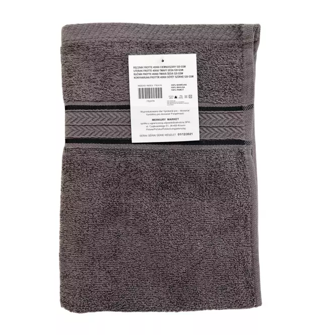 Uterák frotte 40x60 šedá