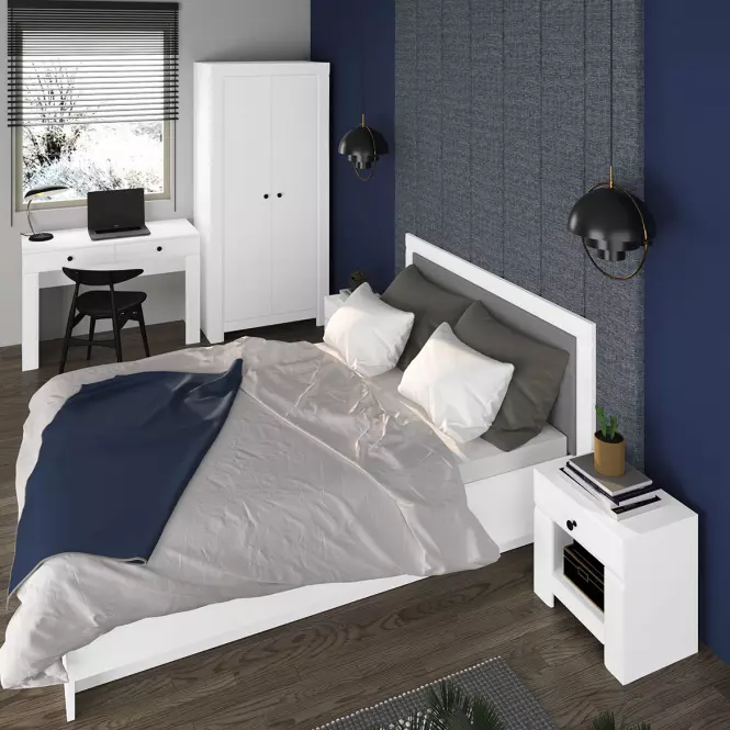 Zrkadlo Lahti 13 biela mat,3