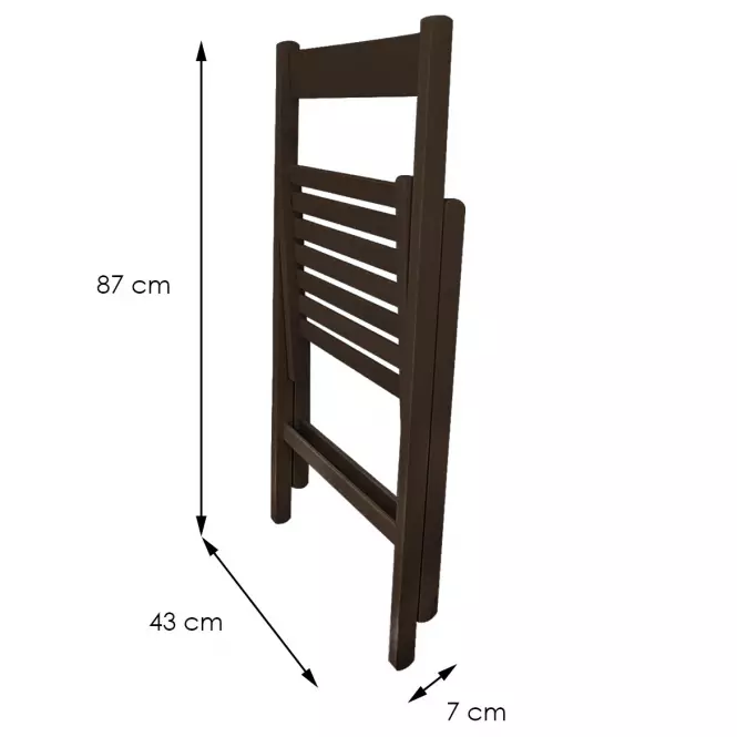 Stolička Libro 43x48x79 cm wenge,4