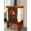 Krbové kachle Piccolo II drab-goldbrown 6 kW,3