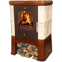 Krbové kachle Piccolo II drab-goldbrown 6 kW