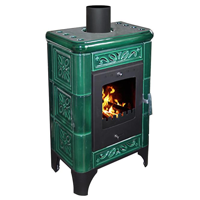 Krbové kachle Belluno II green 6kw