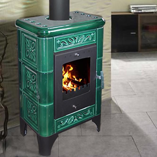 Krbové kachle Belluno II green 6kw