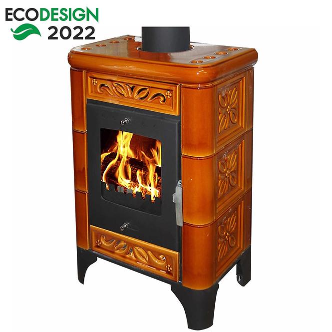 Krbové kachle Belluno II goldbrown 6kw