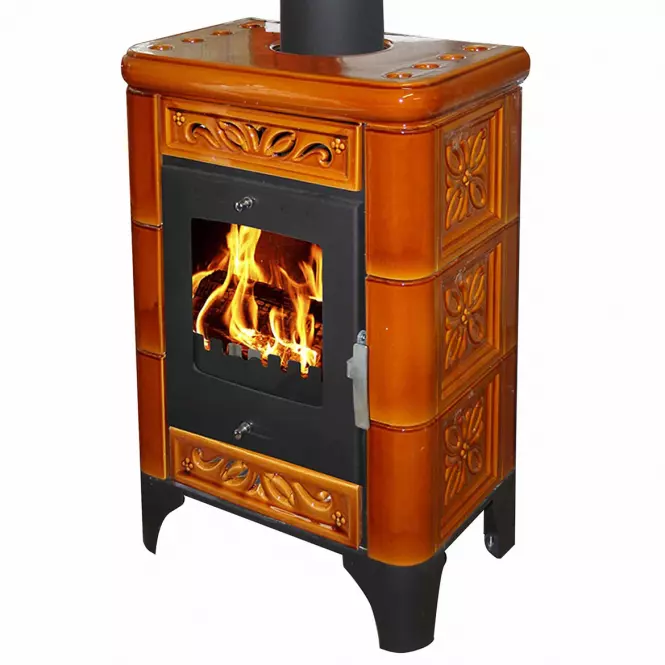 Krbové kachle Belluno II goldbrown 6kw,2
