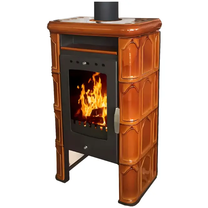 Krbové kachle Bergamo II goldbrown 7 kW