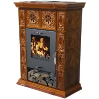 Krbové kachle Weimar II goldbrown 7 kW