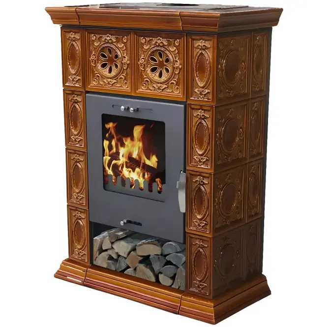 Krbové kachle Weimar II goldbrown 7 kW