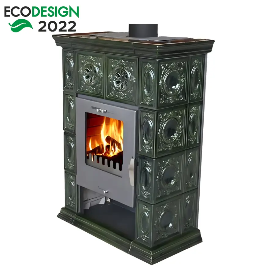 Krbové kachle Weimar II olive-green 7 kW
