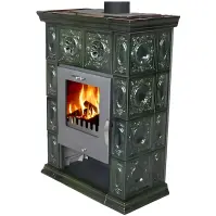 Krbové kachle Weimar II olive-green 7 kW