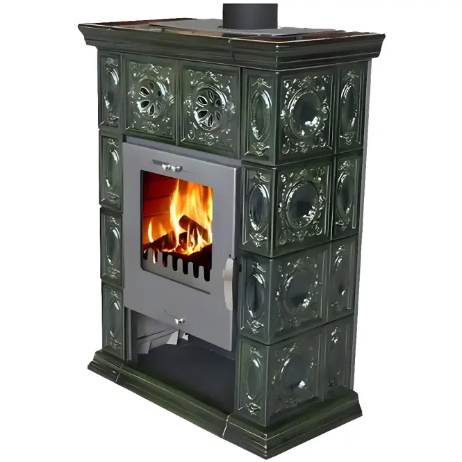 Krbové kachle Weimar II olive-green 7 kW