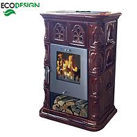 Krbové kachle Jena II coffebrown 7 kw