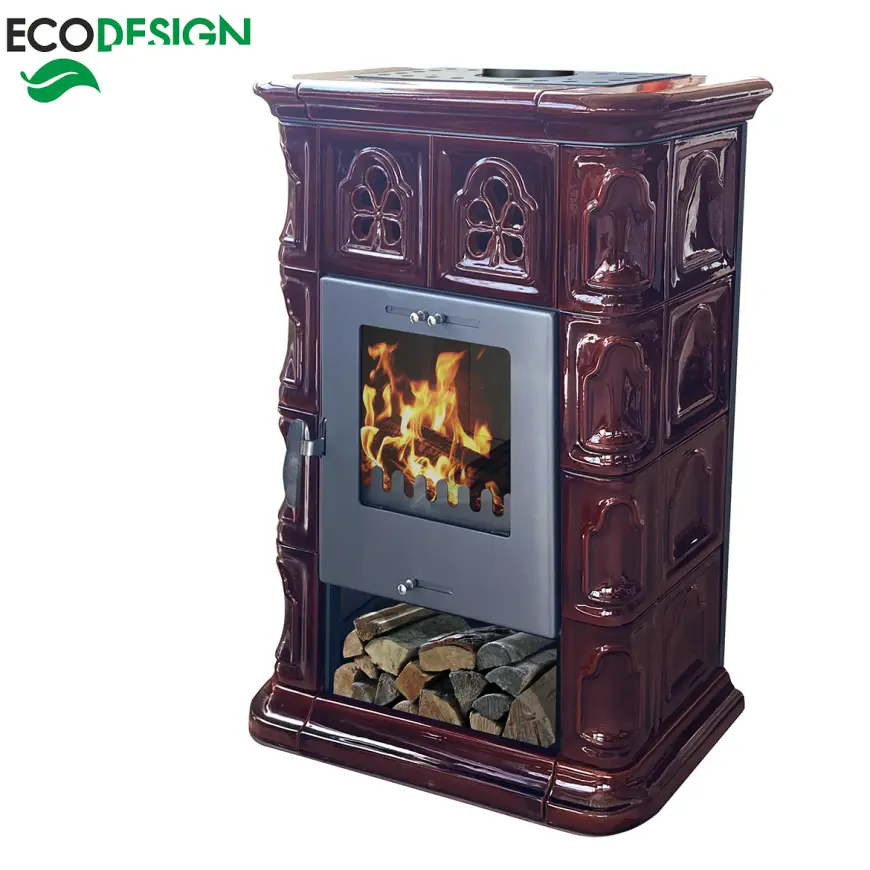 Krbové kachle Jena II coffebrown 7 kW