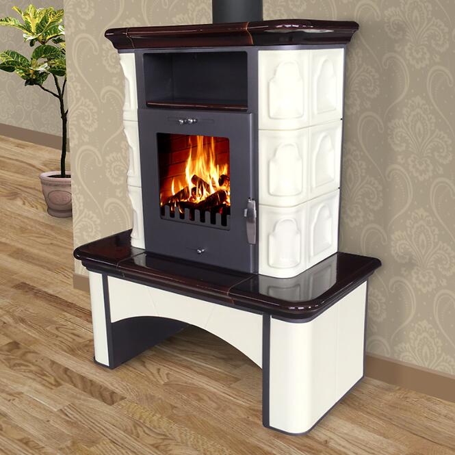 Krbové kachle Bremen II butter-coffebrown 7 kW,4