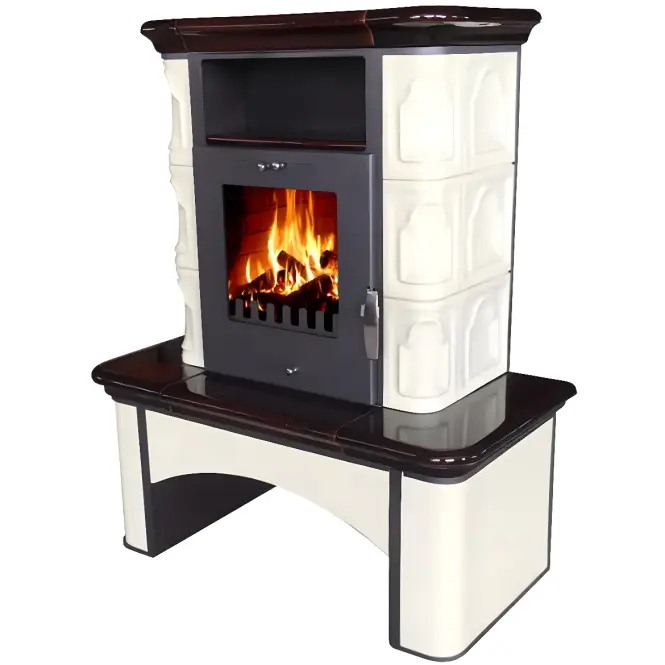 Krbové kachle Bremen II butter-coffebrown 7 kW