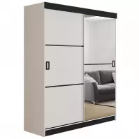 Skriňa Retro 138 2L Biely / Dvierka biely