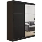 Skriňa Retro 138 3L grafit/ Dvierka čierna