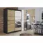 Skriňa Retro 138 4L grafit/ Dvierka craft,4
