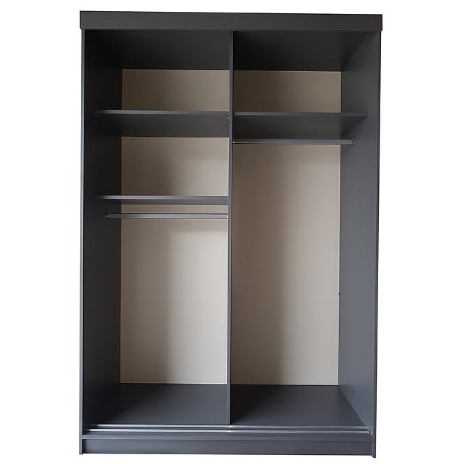 Skriňa Retro 138 6L grafit/ Dvierka craft,2