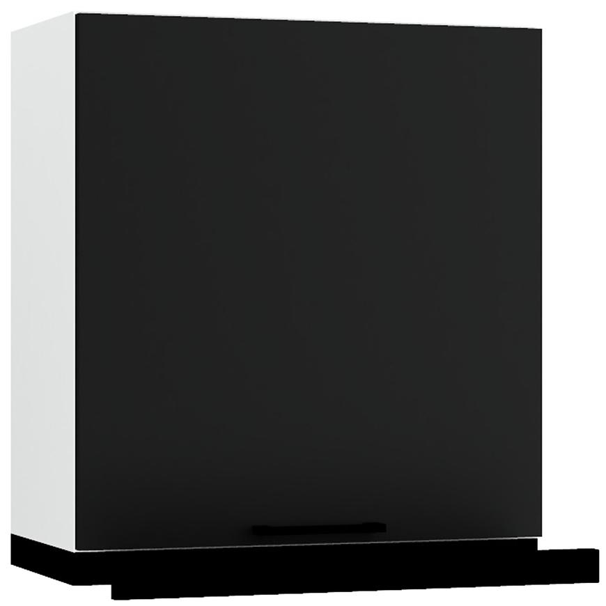 Kuchynská skrinka Max W60/68 Slim Pl z čiernam kapucňou čierna