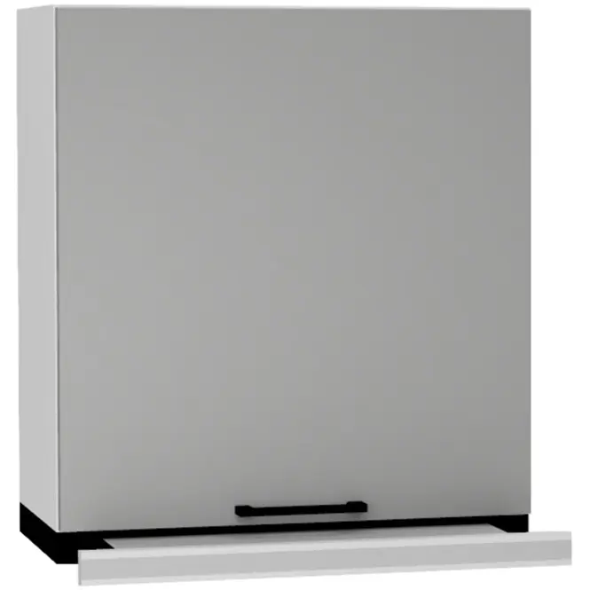 Kuchynská skrinka Max W60/68 Slim Pl so strieborným digestorom Granit