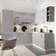 Kuchynská skrinka Max W60/68 Slim Pl s čiernym digestorom granit,3