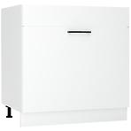 Kuchynská skrinka Max D80zl S/1 Zasl biela
