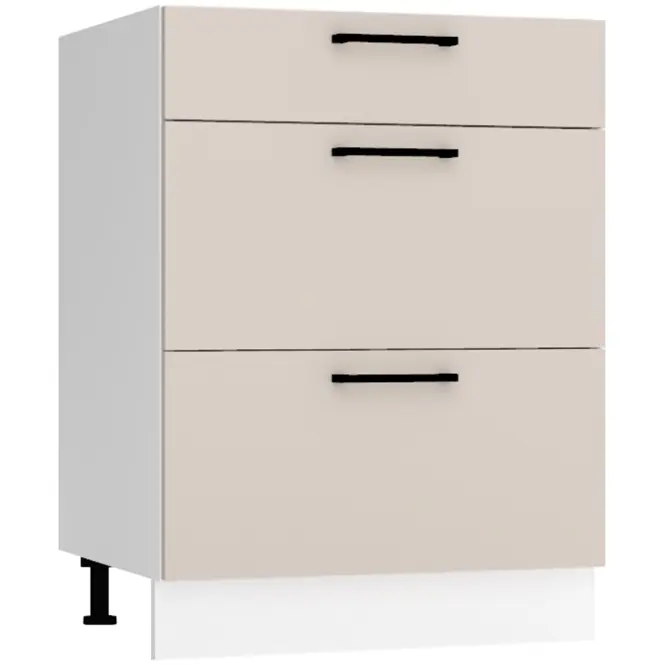 Kuchynská skrinka Max D60s/3   svetlobéžová