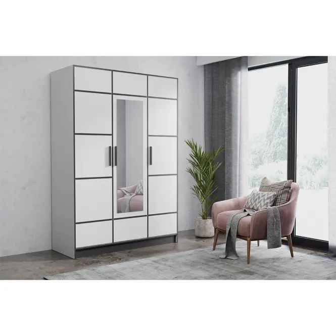 Skriňa Roj 3D 157 biely,4