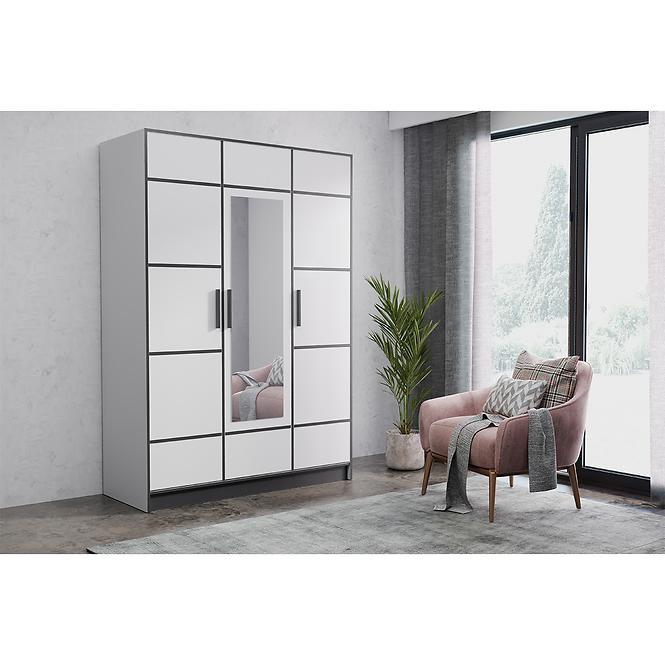 Skriňa Roj 3D 157 biely,4