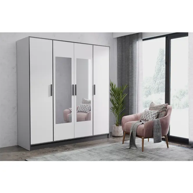 Skriňa Roj 4D 207 biely,5