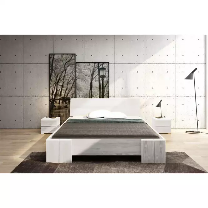 Posteľ borovicová Skandica Vestre maxi 120X200 biela,6