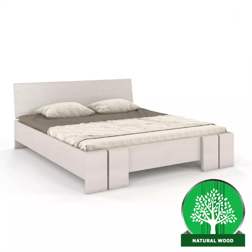 Posteľ borovicová Skandica Vestre maxi 180X200 biela