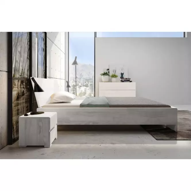 Posteľ buková Skandica Vestre maxi 120X200 biela,5