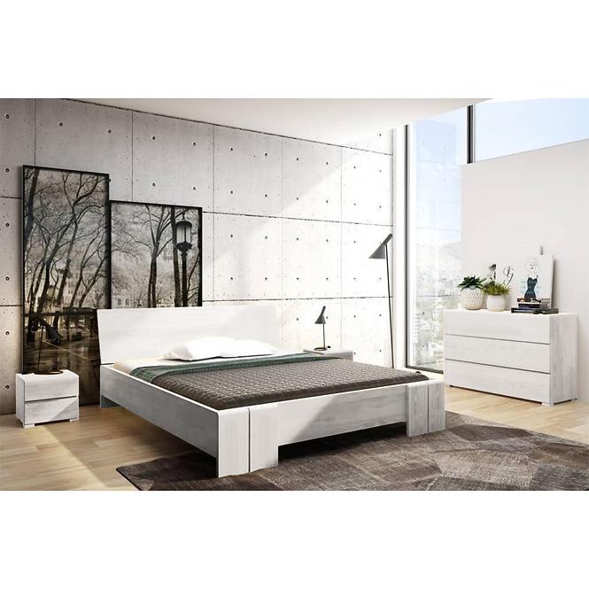 Posteľ buková Skandica Vestre maxi 140X200 biela,7