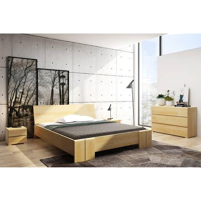 Posteľ buková Skandica Vestre maxi 140X200 prírodná,7
