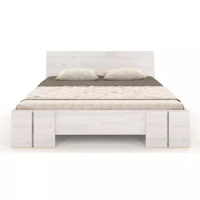 Posteľ buková Skandica Vestre maxi 200X200 cm biela