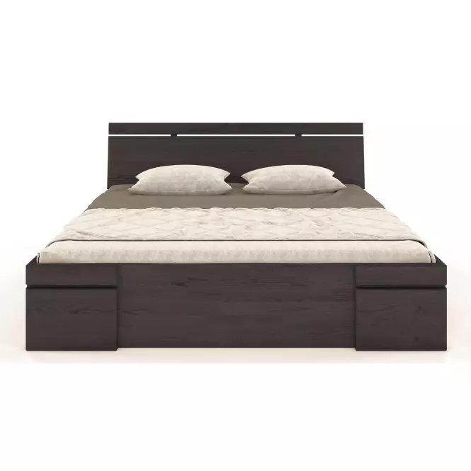 Posteľ borovicová Skandica Sparta maxi+zásuvka 180X200 palisander,2