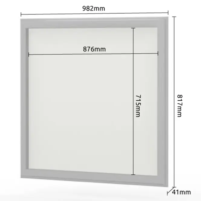 Zrkadlo Evergreen og/eg ivory mat,3
